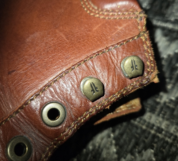 Frye Brown Leather Mens Boots - Picture 7 of 14